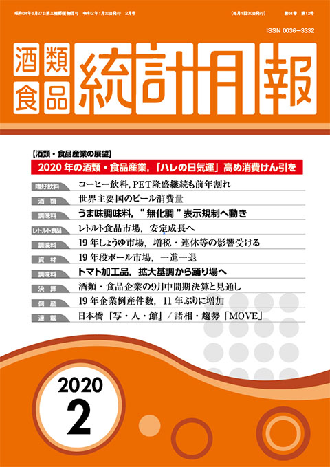 酒類食品統計月報 酒類食品統計月報